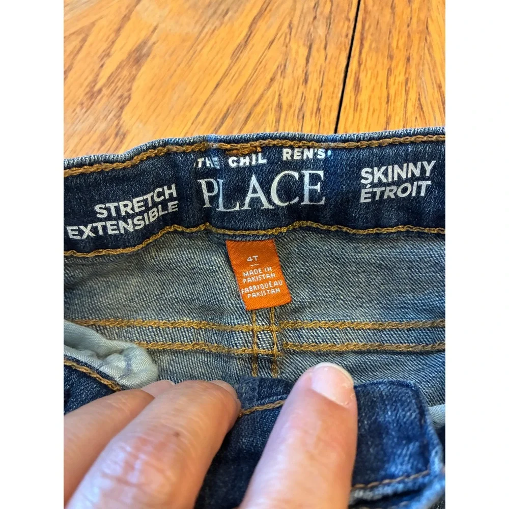 The Children's Place Boys Skinny Stretch Jeans Medium Wash Denim Size 4T
